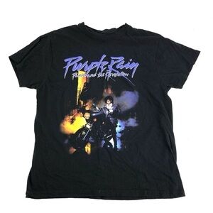 Prince Purple Rain Graphic Tee Shirt L Estate Merch Band Music Grunge Punk Pop